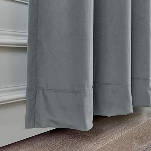cololeaf Room Darkening Velvet Curtains Grommet Soft Velvet Drapes