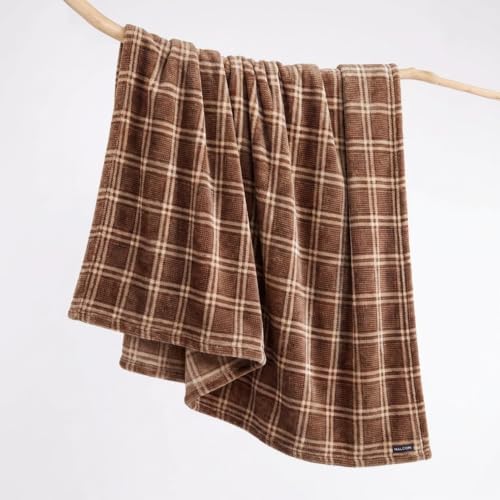 Nautica - King Soft Blanket, Plaid, Lightweight & Cozy Plush Bedding