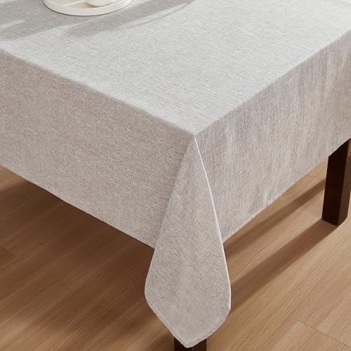 Laura Ashley Harper Tablecloth, 60" x 84", Taupe