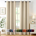 MIULEE Blackout Curtains for Bedroom 2 Panels 40 x 84 Inch Long Cream