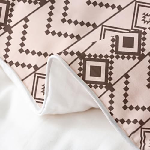 Erosebridal Beige Brown Duvet Cover Set Western 100% Cotton Comforter