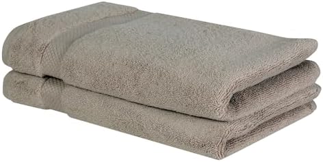 Better Trends 2 Pack Beige Hand Towels Sets 100% Ring Spun Cotton