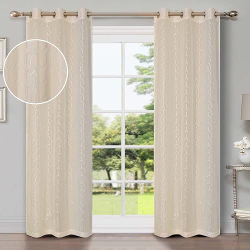 Superior Sheer Curtains, Curtains Perfect for Natural Light, Trellis