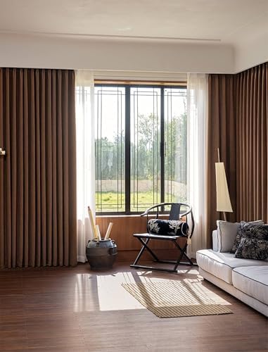 Blackout Curtains 84 Inch Length, Bedroom Darkening Curtains 2 Panels
