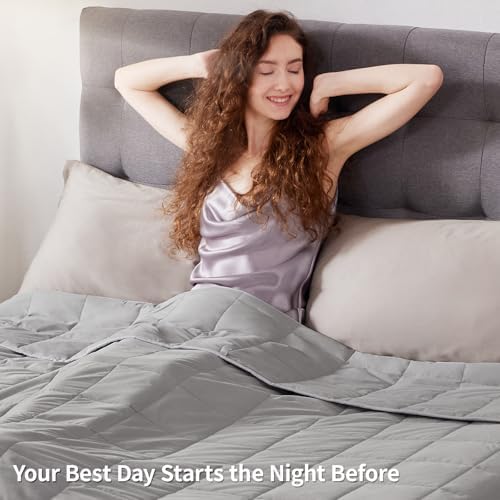 Weighted Blanket Queen/King Size (80"x87" 25lbs),Ultra Soft and Cozy