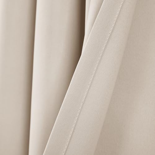 Lush Decor Insulated Grommet Blackout Window Curtain Panels, Wheat