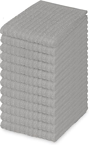 100% Cotton Bar Mop Kitchen Towels, Quick Dry Dishcloths | Super