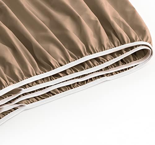 Manyshofu Taupe Cal King Extra Deep Fitted Sheet, 24 Inch Pocket