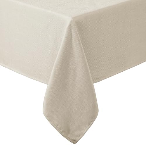 Laura Ashley Esme Decorative Tablecloth, 60" x 120", Taupe