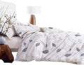 Swanson Beddings Elegant Leaves 3-Piece 100% Cotton Bedding Set: Duvet