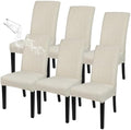 SearchI Water Repellent Dining Room Chair Covers, Set of 6, Jacquard
