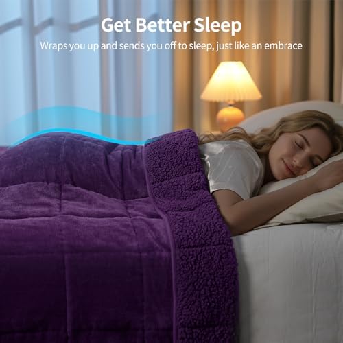 Uttermara Weighted Blankets for Adults Queen Size, 15lbs 60x80 inches