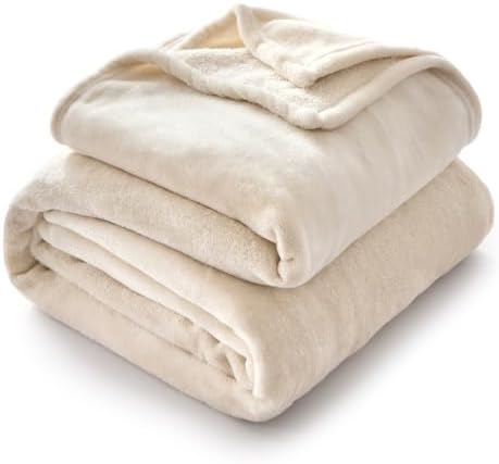 COOVA Fleece King Size Blankets for Bed 90x102 Inches, Ultra Soft Cozy