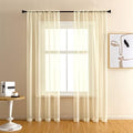 GYROHOME Basic Rod Pocket Sheer Voile Curtain, Sunlight Filtering