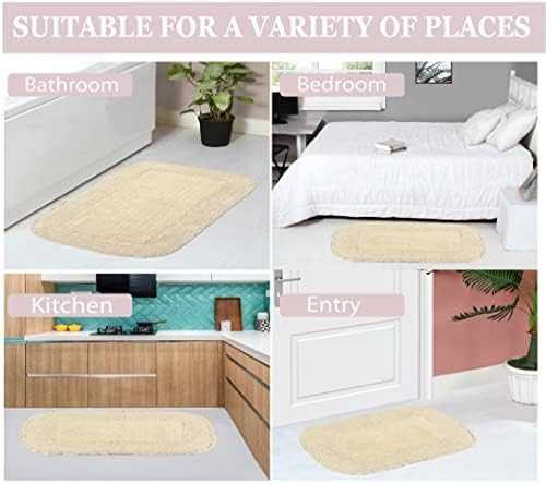 Home Weavers Radiant Collection 100% Cotton Bathroom Rugs Set