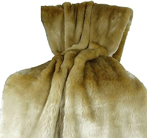 Plutus PB16443-7090-TC 70 x 90 in. Tissavel Faux Fur Handmade Throw