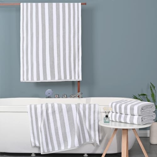 VOOVA & MOVAS Waffle Bath Towels, Cotton, Quick Dry & Thick, 28x52 in