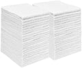 S&T INC. Cotton Terry Cleaning Towels, 48 Pack, 14" x 17", White