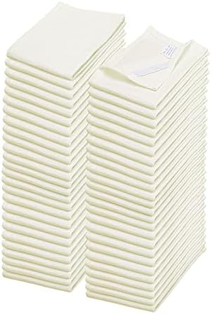 WHITEWRAP Flour Sack Towels| TeaTowel for Crafts| Kitchen Dish Cotton
