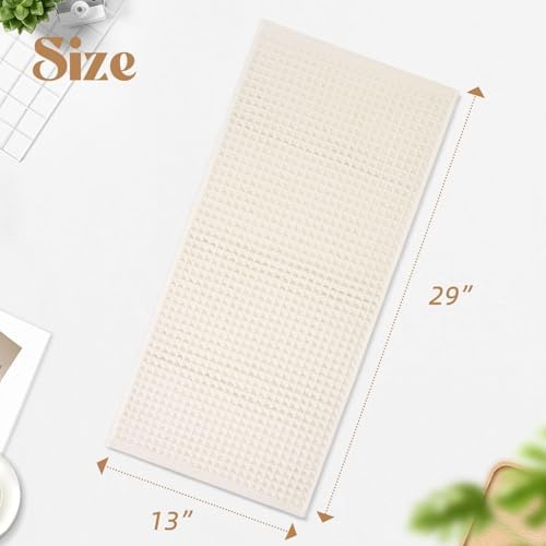 Jacquotha Waffle Hand Towels 5-Piece (Mist White) – Cotton