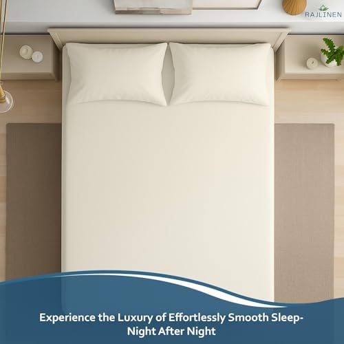 Rajlinen Full Sheets Set, 100% Soft Microfiber, 3 Piece with Fitted