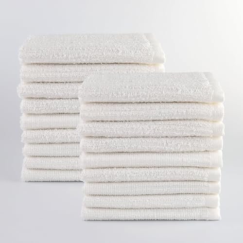 18-Piece Kitchen Bar Mop Dishcloth Set, White
