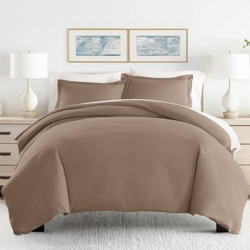 Linen Market Duvet Cover King Size (Taupe) - Experience Hotel-Like