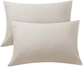 Zaizaihome 100% Egyptian Cotton Waffle Weave Pillowcases King Size