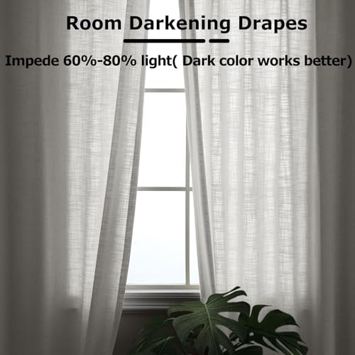 Frelement 120 Inches Extra Long Room Darkening Curtains for High