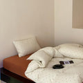 Polka Dot Duvet Cover Queen Size, 3 Piece 100% Cotton Jersey Knit