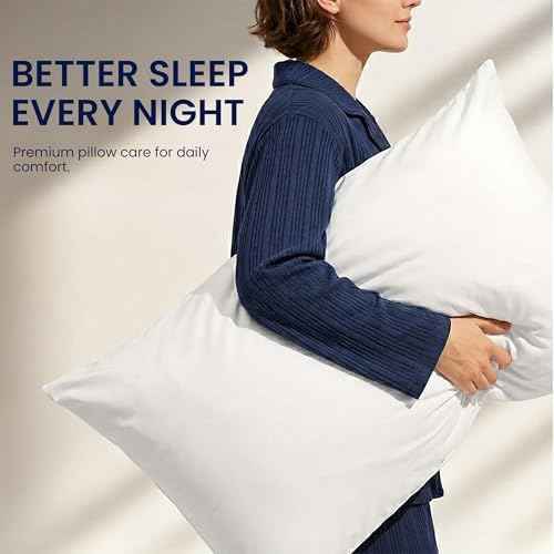 Waterproof Pillow Protectors, Standard Size, Set of 2