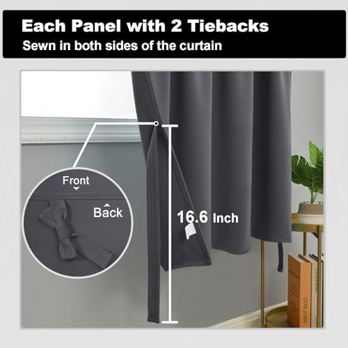 DWCN Blackout Curtains - Thermal Insulated, Light Blocking for Bedroom
