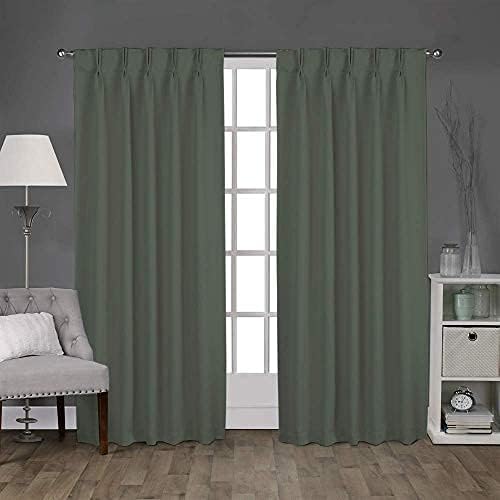 LITTLE BIRD 100% Polyester Fabric Double Pinch Pleat Blackout Window
