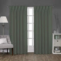 LITTLE BIRD 100% Polyester Fabric Double Pinch Pleat Blackout Window