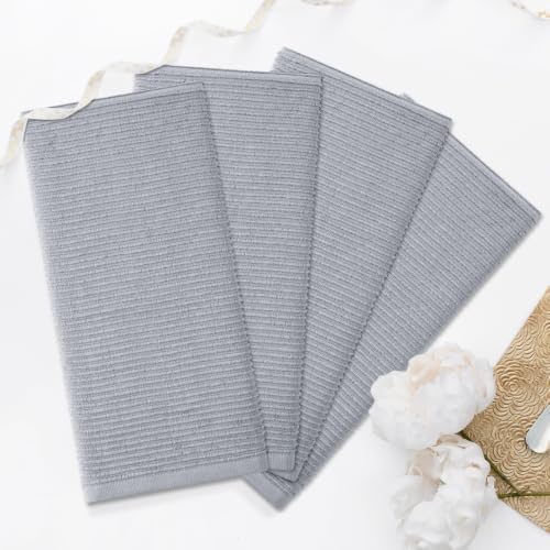 Homaxy Premium Cotton Ultra Absorbent Kitchen Towels 6 Pack, 18"x 28"