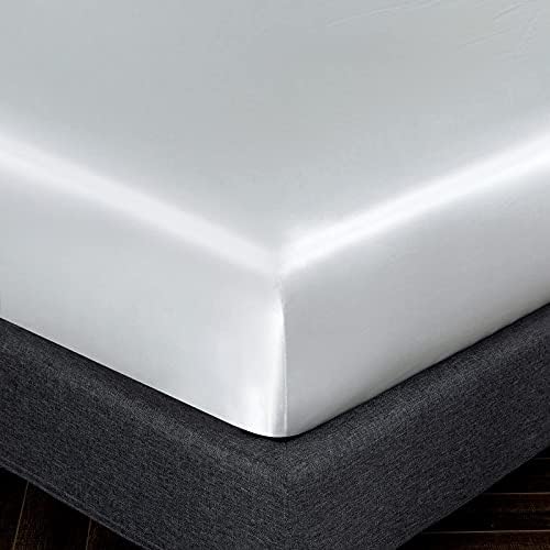 4 Piece Silky Soft Satin Bed Sheets Silk Sheet Set Breathable Cooling