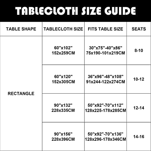 6 Pack Rectangle Tablecloth 60 x 102 Inches Ivory Table Cloth Stain