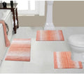 Luxury Super Absorbent 100% Cotton Bathroom Rugs Set 3 Pieces Non Slip