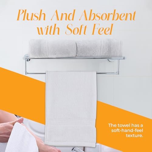 Threads+ 60-Pack 100% Cotton Hand Towels – Super Soft & Absorbent