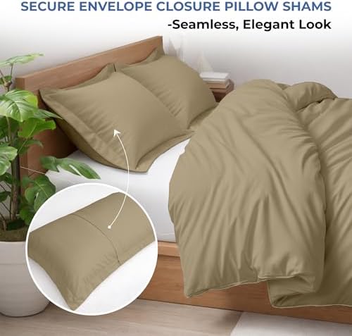 Kotton Culture 3 Pc Duvet Cover Queen Size/Full Size Set-100% Egyptian