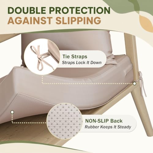 Outdoor Chair Cushions Set of 4, Waterproof Patio Furniture Cushions