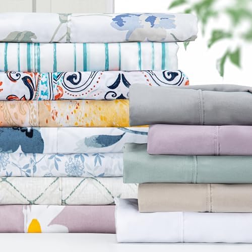Pointehaven Bedding Full Bed Sheet Set- 4 Pieces Bedding- 100%