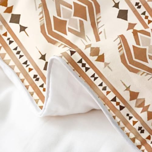 Erosebridal Vintage Boho Aztec Queen 100% Cotton Duvet Cover, Western