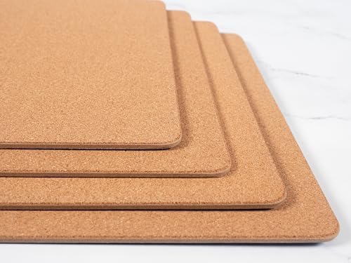 KAF Home Cork Placemats 16 x 12-Inch Set of 4 Chateau