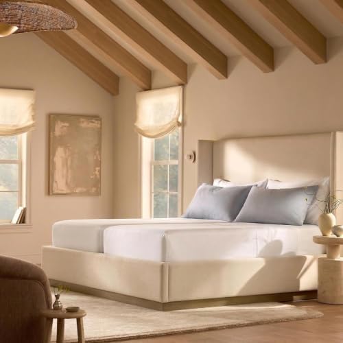 BOLL & BRANCH Signature Hemmed Sheet Set, Split King, Cream