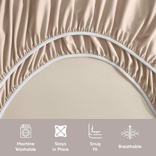Nestl Extra Deep Cal King Sheet Set - 6 Piece Breathable & Cooling