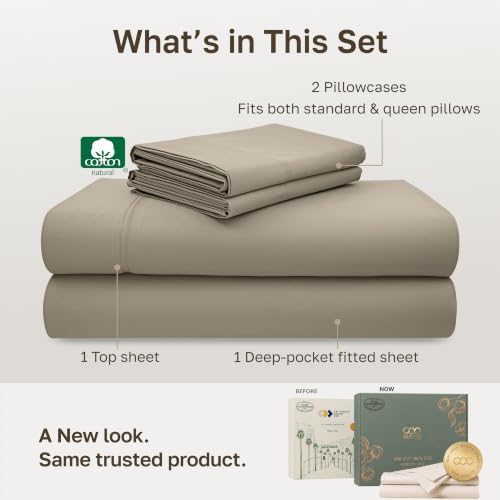 California Design Den Luxury 600 Thread Count Full Sheet Set, Cool