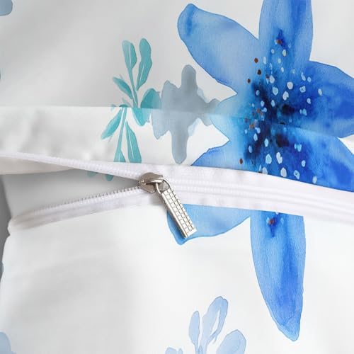King Duvet Cover Set Dreamy Watercolor Starfish Pattern Bedding with