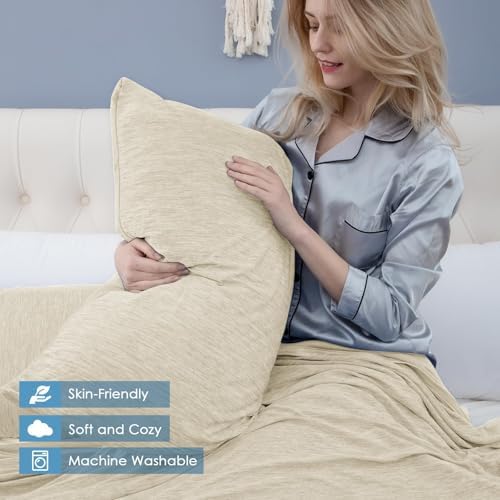 CHOSHOME Cooling Pillow Cases Zipper Pillow Covers Q-Max > 0.45