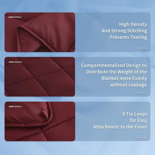 Topcee Weighted Blanket for Adults (20 lbs, 60" x 80") Queen Size Soft